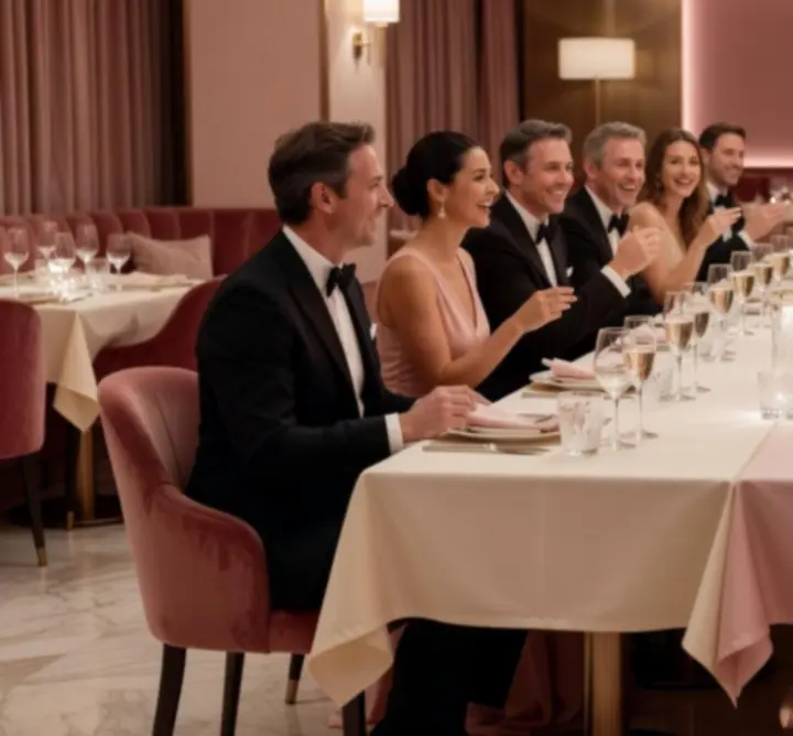 Table élégamment dressée pour un événement privé chez Casi Lignes